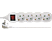 EMOS Elosztó, 4 aljzat kapcsolóval, 5 méter, 3x1,5mm2, fehér (P1425R)
