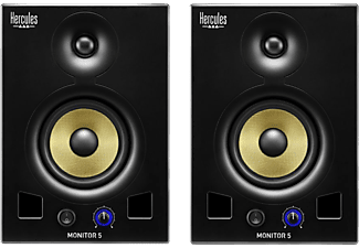 HERCULES DJ Monitor 5 - Monitor con casse altoparlanti (Nero)