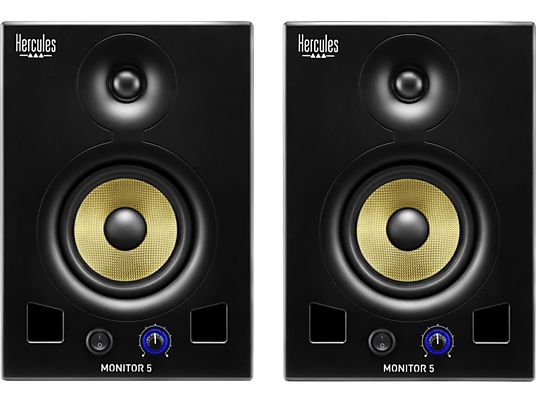 HERCULES DJ Monitor 5 - Monitor con casse altoparlanti (Nero)