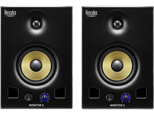 HERCULES DJ Monitor 5 - Enceinte de Monitoring (Noir)