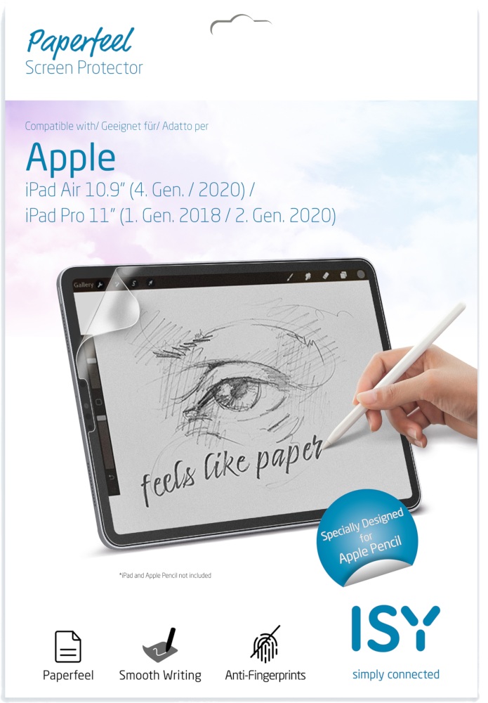 ISY Film de protection iPad Air 10.9 / Pro 11 Paperfeel Transparent (IPG6200)