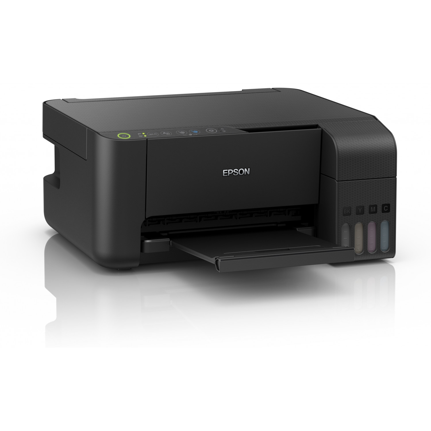 Impresora multifunción - Epson EcoTank ET-2715, 33 ppm B/N, 15 ppm Color, 5760 x 1440 ppp, Sin Cartucho, Negro