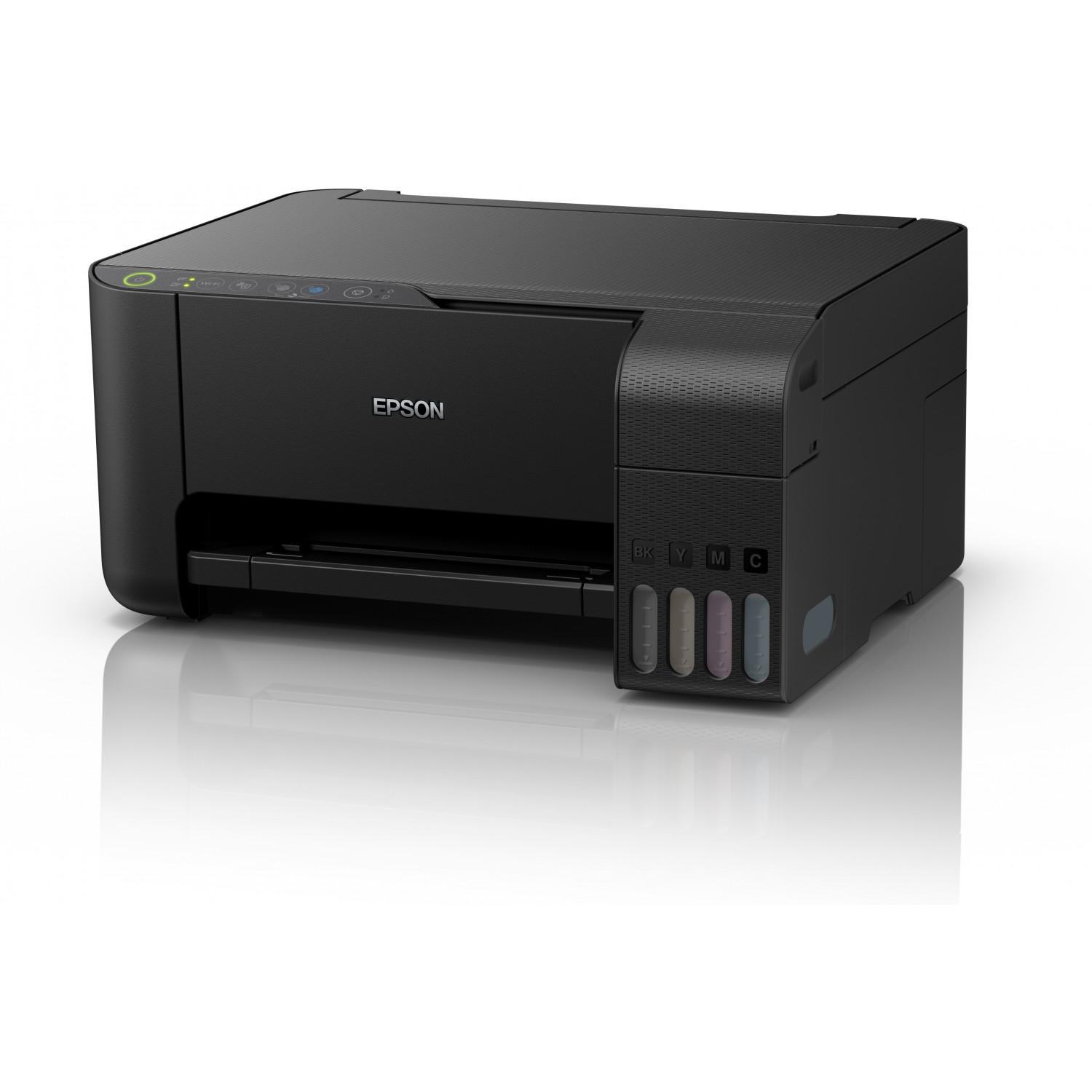 Impresora multifunción - Epson EcoTank ET-2715, 33 ppm B/N, 15 ppm Color, 5760 x 1440 ppp, Sin Cartucho, Negro