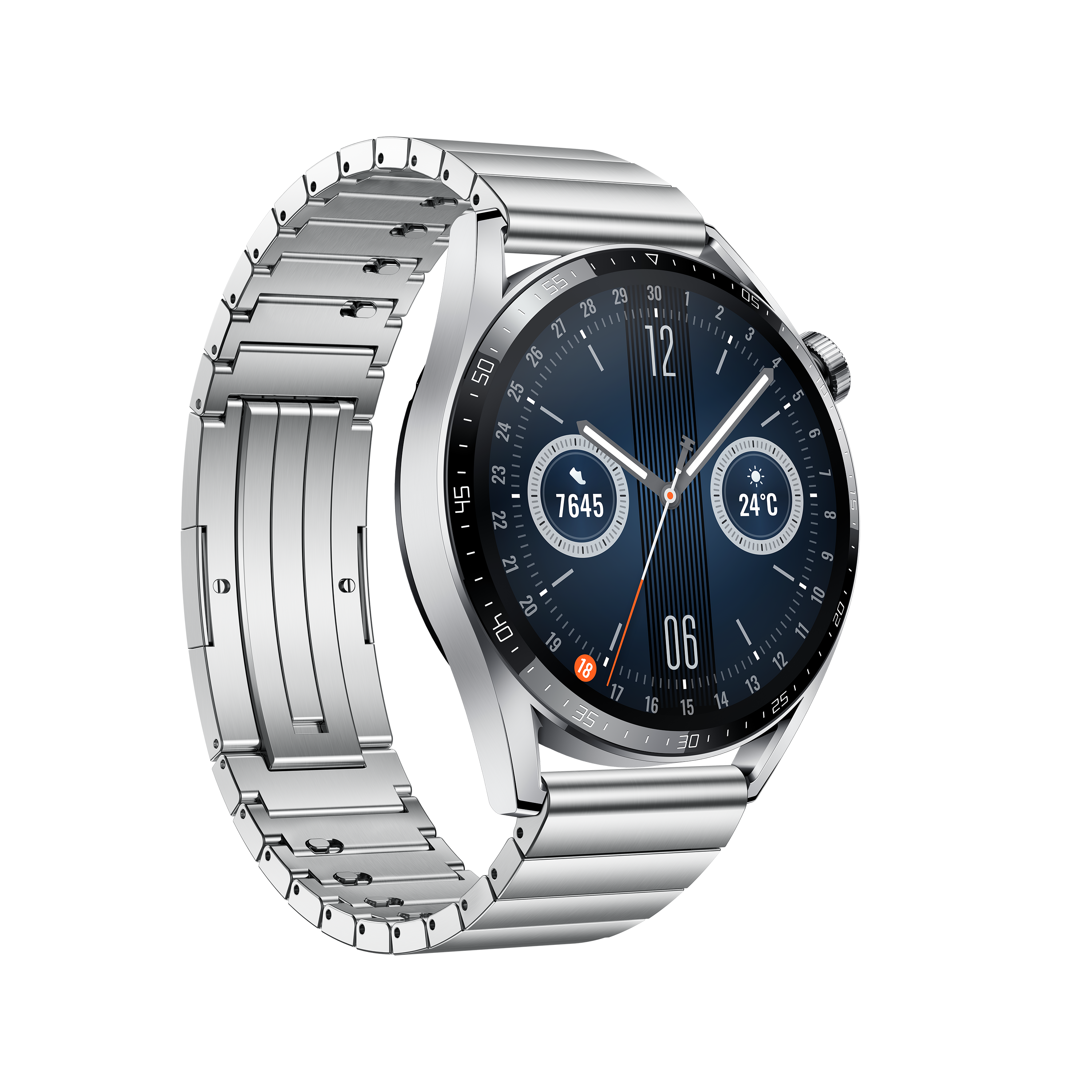 Smartwatch - Huawei WATCH GT3 46mm Elite, 14 días, ritmo cardiaco 24h, SPo2, IA+100 deportes, GPS, 5Atm, Acero