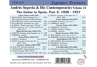 Andrés Segovia - Segovia and his Contemporaries Vol.14  - (CD)