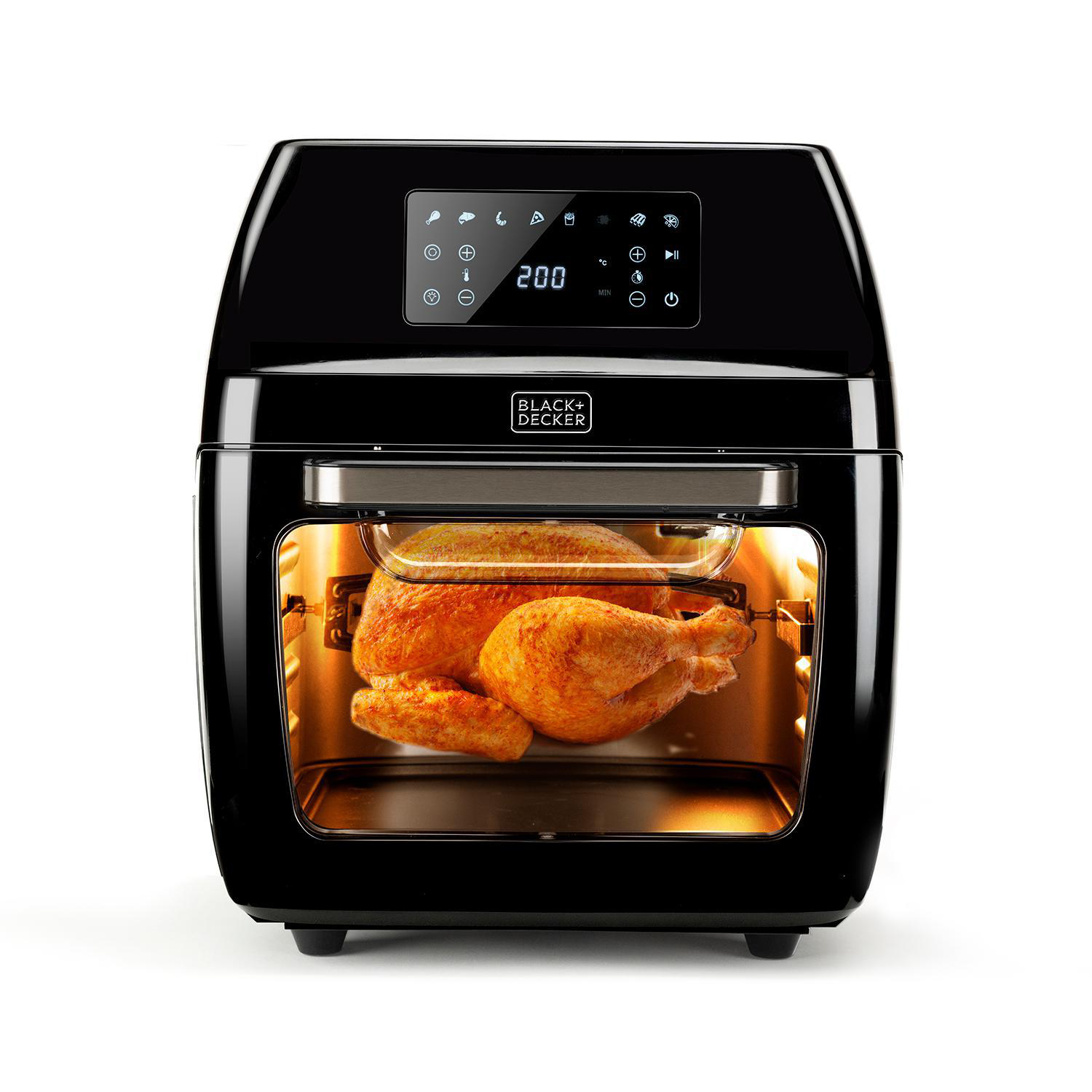BLACK+DECKER BXAFO1200E Heißluftfritteuse 1700 Watt Schwarz