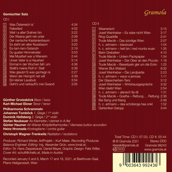 Groissböck/Ebner/Wagner-Trenkw - Gemischter Satz  - (CD)