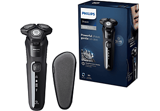 PHILIPS Shaver Series 5000 S5588/30 Elektrischer Nass- und Trockenrasierer mit SkinIQ Technologie, schwarz