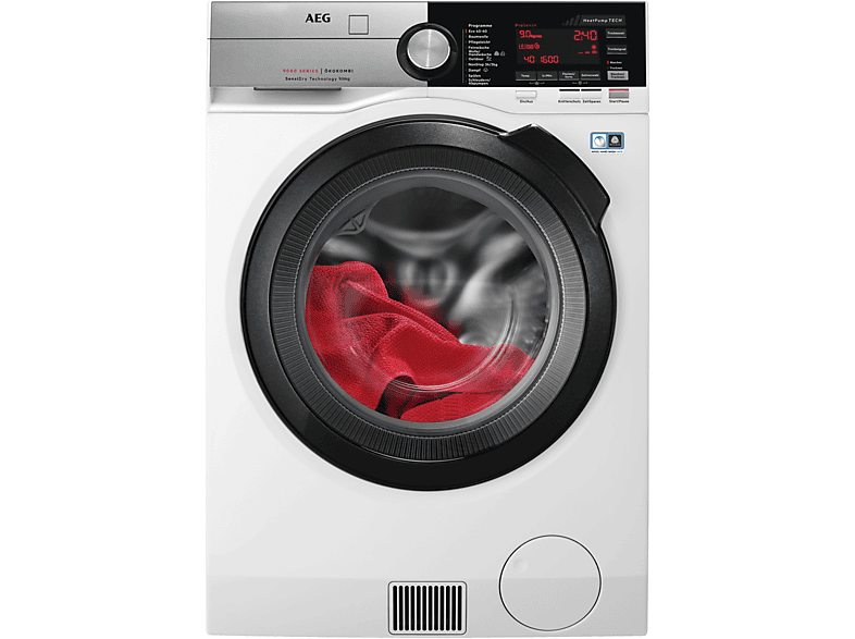 AEG L9WEF80690 Waschtrockner mit Wärmepumpentechnologie (9 kg / 6 kg, 1551 U/Min., freistehend, Weiß)