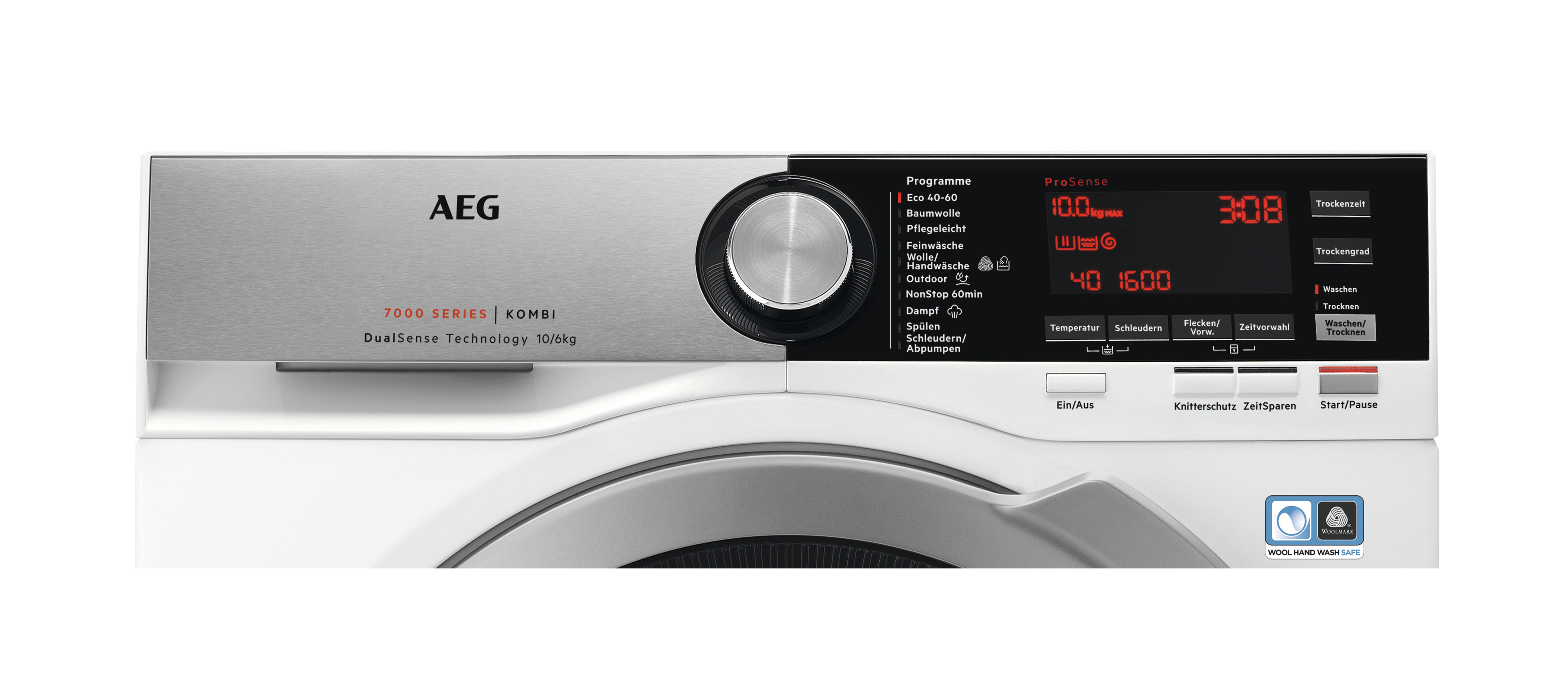 AEG L7WEF80600 Serie 7000 mit DualSense Trommelsteuerung Waschtrockner (10 kg / 6 kg, 1551 U/Min.)