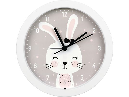 HAMA Lovely Bunny - Orologio da tavolo per bambini (Bianco)