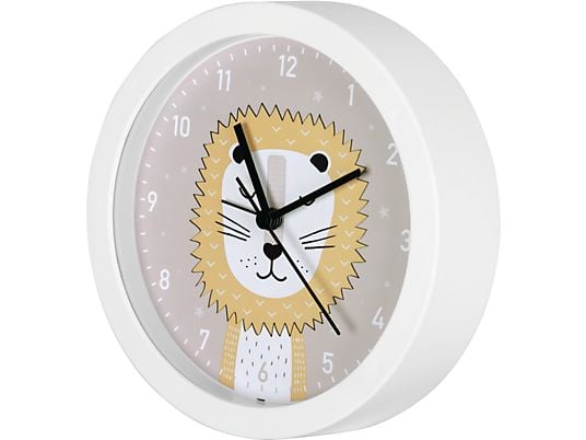 HAMA Lucky Lion - Horloge de table pour enfants (Blanc)