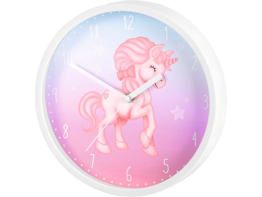 HAMA Magical Unicorn - Horloge murale pour enfants (Blanc)