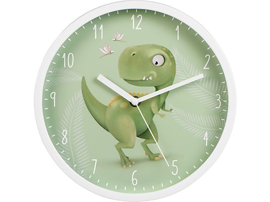 HAMA Happy Dino - Horloge murale pour enfants (Blanc)