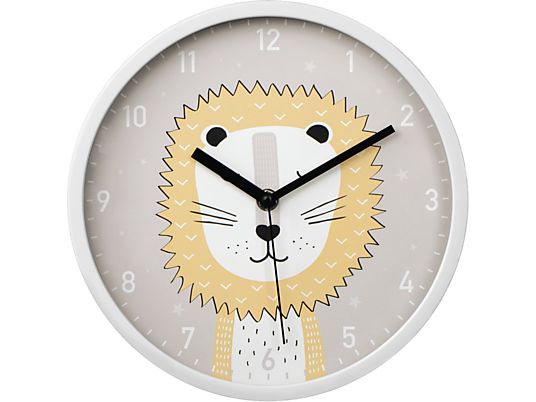 HAMA Lucky Lion - Horloge murale pour enfants (Blanc)