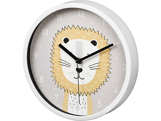 HAMA Lucky Lion - Horloge murale pour enfants (Blanc)