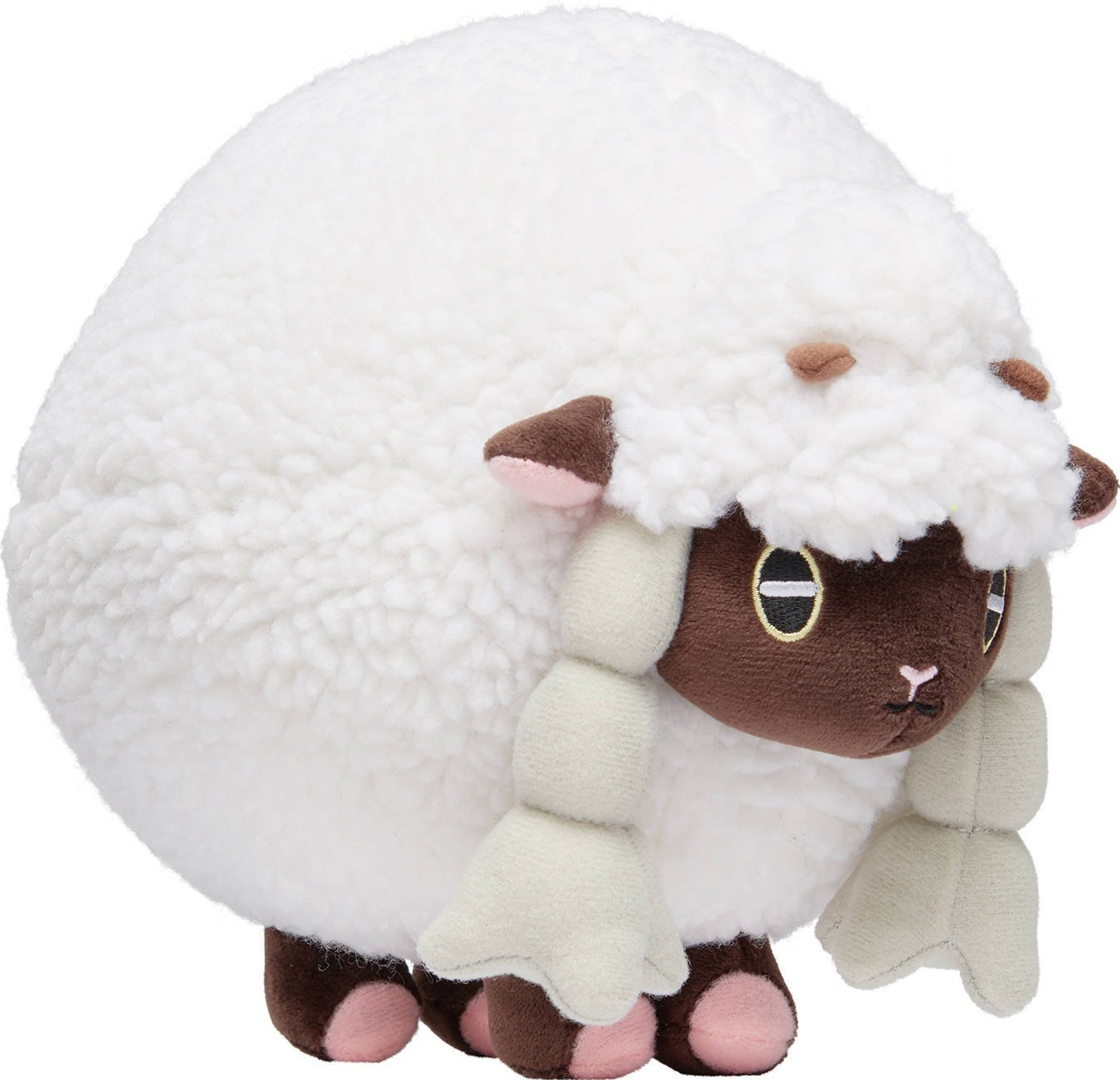 BANDAI NAMCO Pokémon - Wolly (20 cm) - Plüschfigur (Weiss/Braun/Pink)