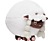 BANDAI NAMCO Pokémon - Wolly (20 cm) - Plüschfigur (Weiss/Braun/Pink)