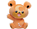 BANDAI NAMCO Pokémon - Teddyursa (20 cm) - Pupazzo di peluche (Arancione/marrone/nero)