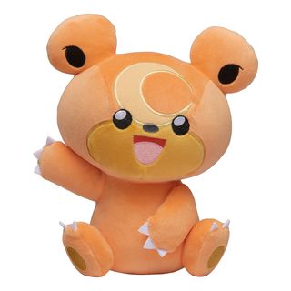 BANDAI NAMCO Pokémon - Teddyursa (20 cm) - Plüschfigur (Orange/Braun/Schwarz)
