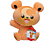 BANDAI NAMCO Pokémon - Teddyursa (20 cm) - Peluche (Orange / marron / noir)