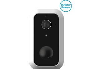 BEAFON Safer 1S Schwenkbare Outdoor Kamera, IP65, Wi-Fi, FHD, 2-Weg Audio, 9600mAH Akku, Weiß