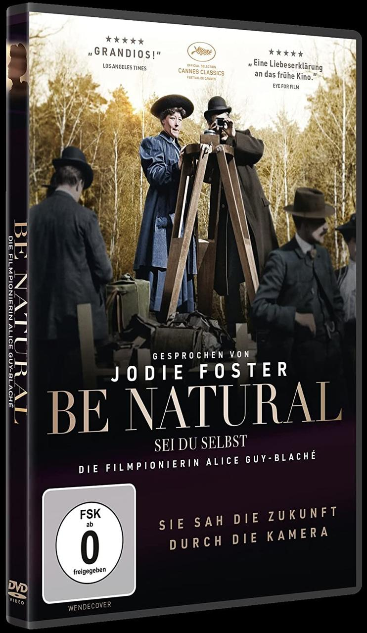 DVD-Hülle des Films 'Be Natural'. Schwarze Hülle mit Cover-Art und Text.
