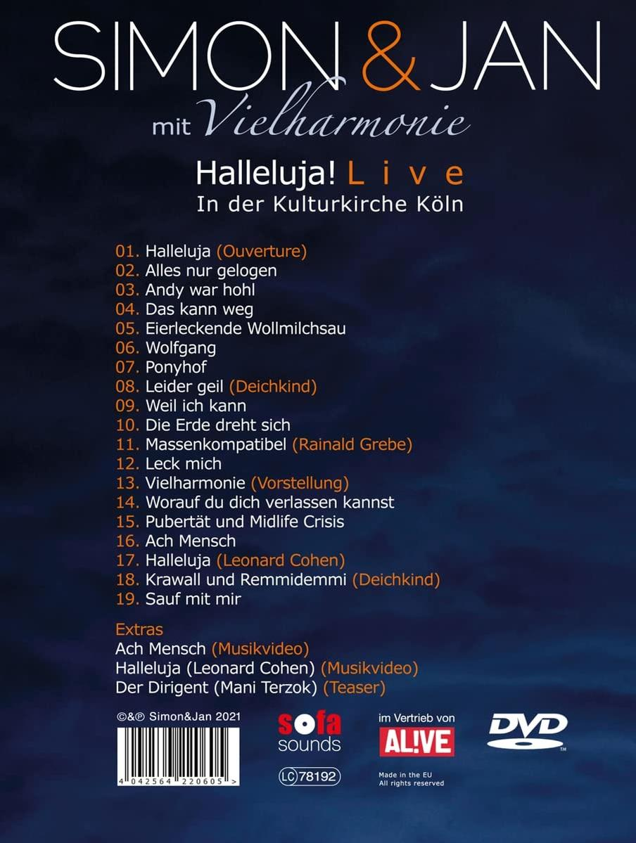 Simon & Jan (mit Vielharmonie) - der - Kulturkirche Live (DVD) Köln - Halleluja in