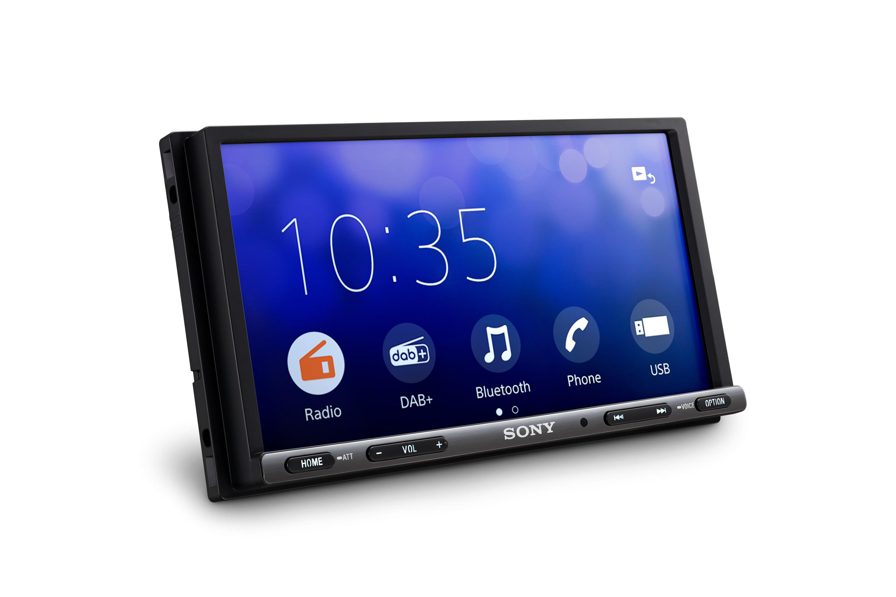 SONY XAV-AX3250 DAB+ Media Receiver (Doppel-DIN), Watt DIN Auto 2 Antenne 55 CarPlay/Android Autoradio inkl DAB