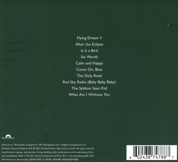 Albumcover mit Songtiteln. Grüner Hintergrund mit weißem Text. Polydor- und Universal-Logos.