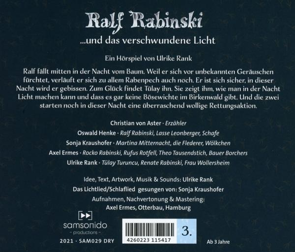 Ralf Rabinski - Ralf Rabinski...und das verschwundene Licht  - (CD)