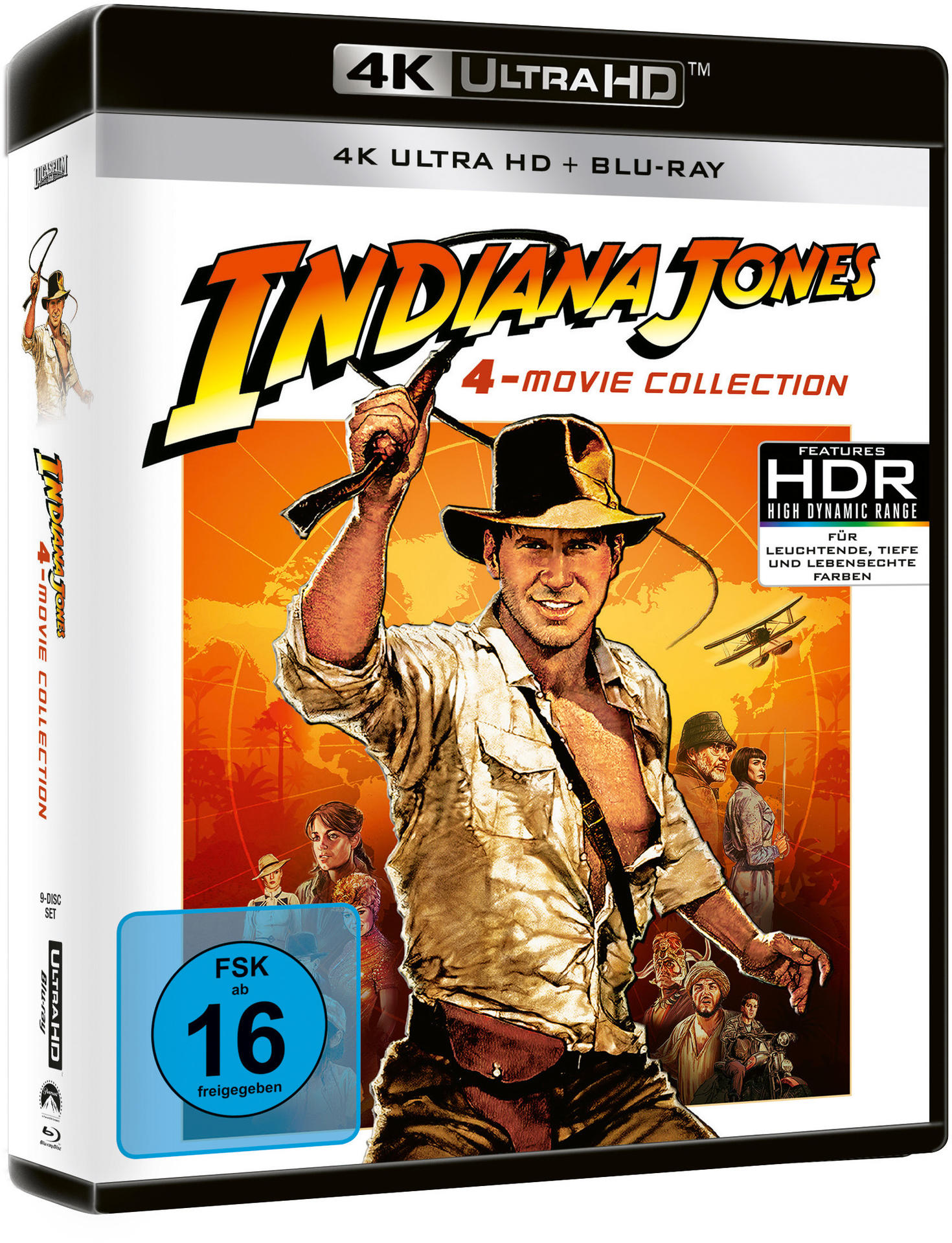 Indiana Jones 1-4 4K Ultra HD Blu-ray + Blu-ray