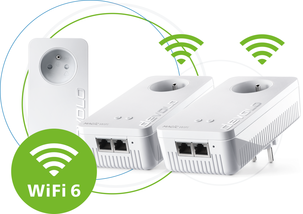 DEVOLO Powerline Magic 2 WiFi 6 Multiroom Kit Blanc (8828)