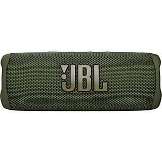 Altavoz inalámbrico - JBL Flip 6, Resistente al agua, RMS 10 W , Bluetooth, Hasta 12 h, Verde
