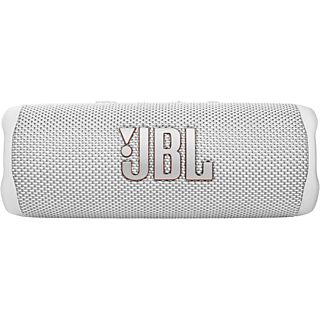 Altavoz inalámbrico - JBL Flip 6, Resistente al agua, RMS 10 W , Bluetooth, Hasta 12 h, Blanco