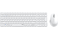 RAPOO 9700M, Tastatur & Maus Set, kabellos, Weiß
