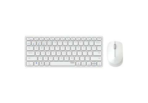Maus RAPOO Tastatur Tastatur & 9600M, SATURN & kaufen Maus kabellos, Weiß Set Set, |