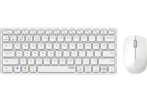 RAPOO 9600M, Tastatur & Maus Set, kabellos, Weiß Tastatur & Maus Set kaufen  | SATURN