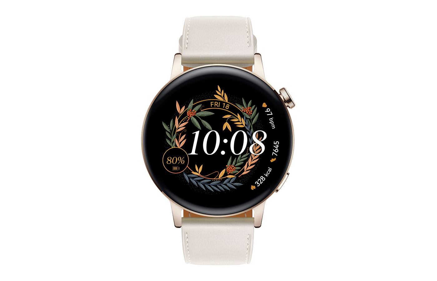 Watch GT3 Elegant 42mm Akıllı Saat Beyaz