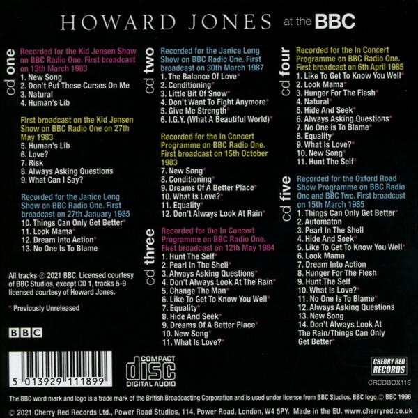 Howard Jones - At The BBC (5CD Clamshell Box)  - (CD)