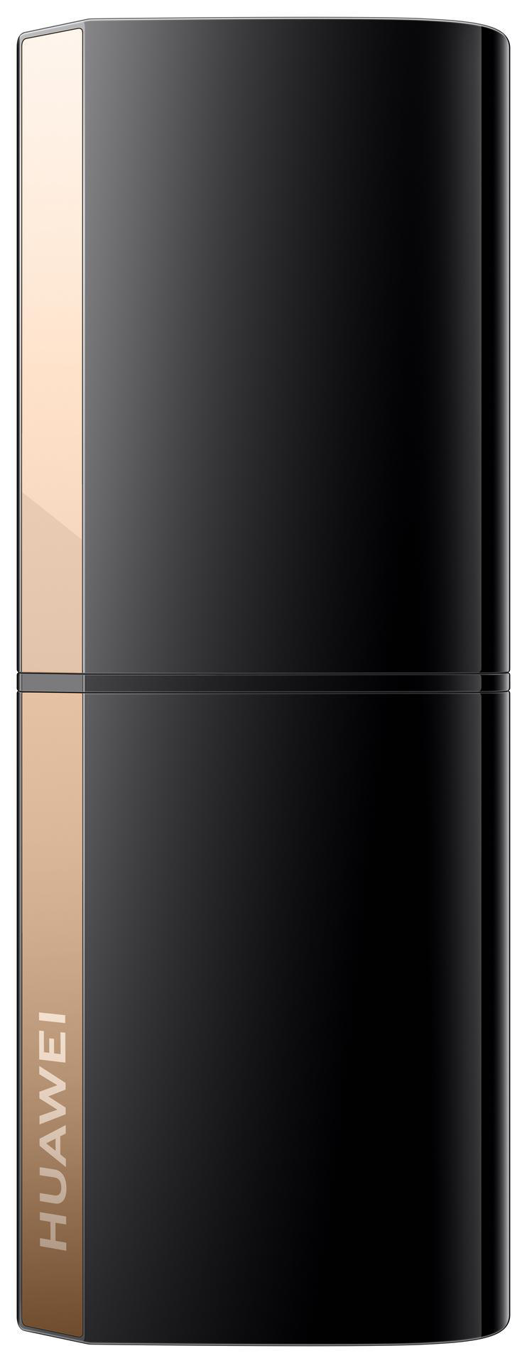 Ein schwarzes und beiges rechteckiges Gerät mit HUAWEI-Branding.