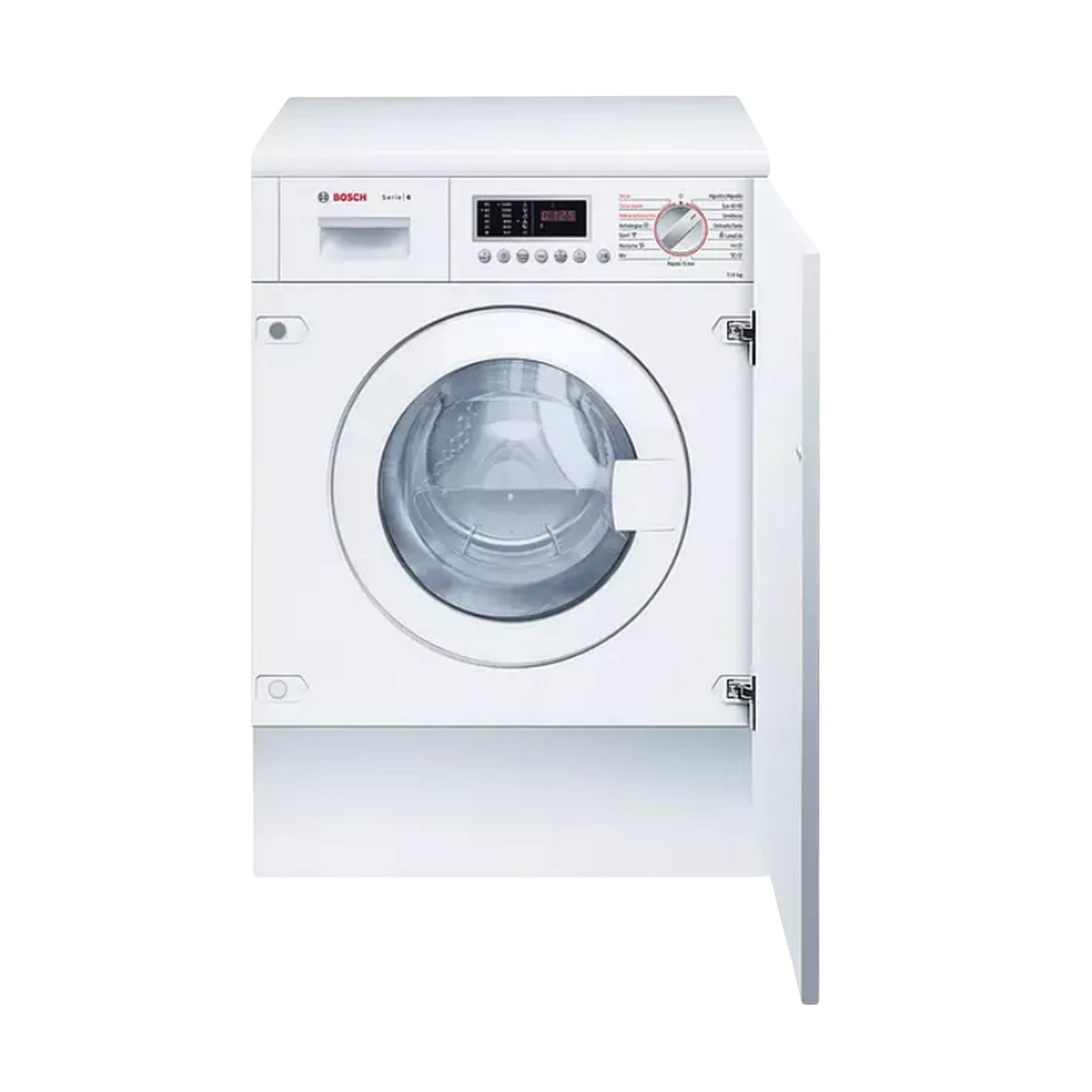 Lavadora secadora - Bosch WKD28542ES, 7 kg, 1400 rpm, 13 Programas, AquaStop, Blanco