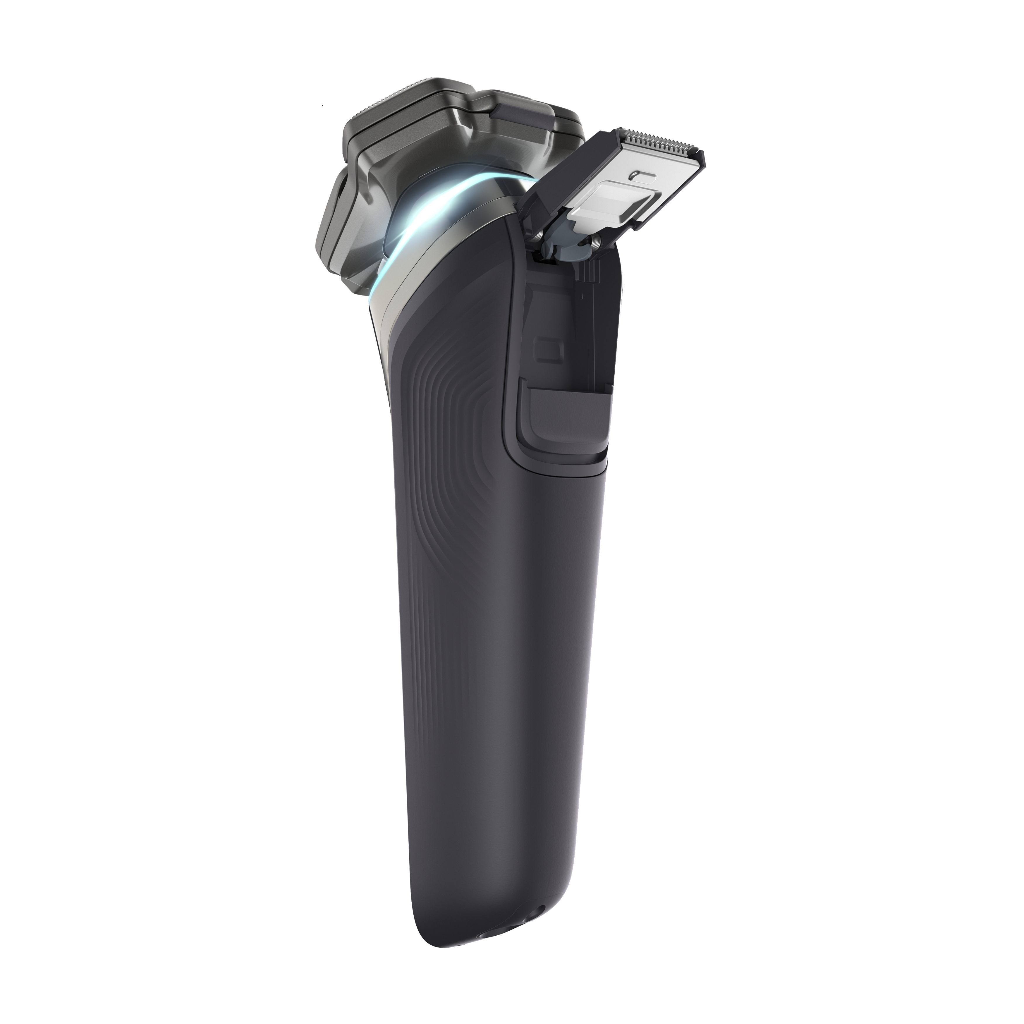 PHILIPS PHILIPS Shaver Series 9000 S9987/59 Elektrischer Nass- und Trockenrasierer mit SkinIQ Technologie, dunkles chrom Rasierer (Akkubetrieb, Dark chrome, Trocken & Nass, Drehend)