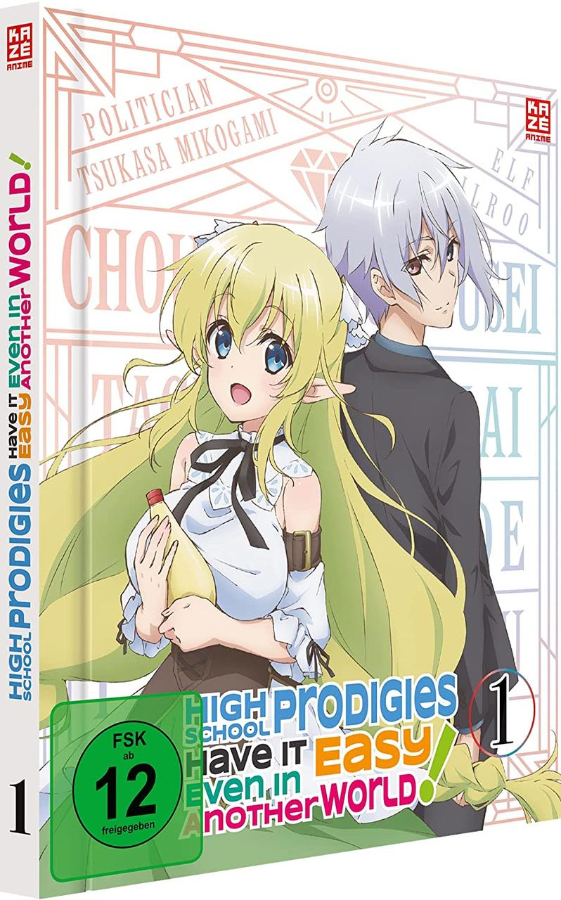 Anime-DVD-Hülle mit zwei Charakteren, einem blonden Mädchen und einem silberhaarigen Mann.