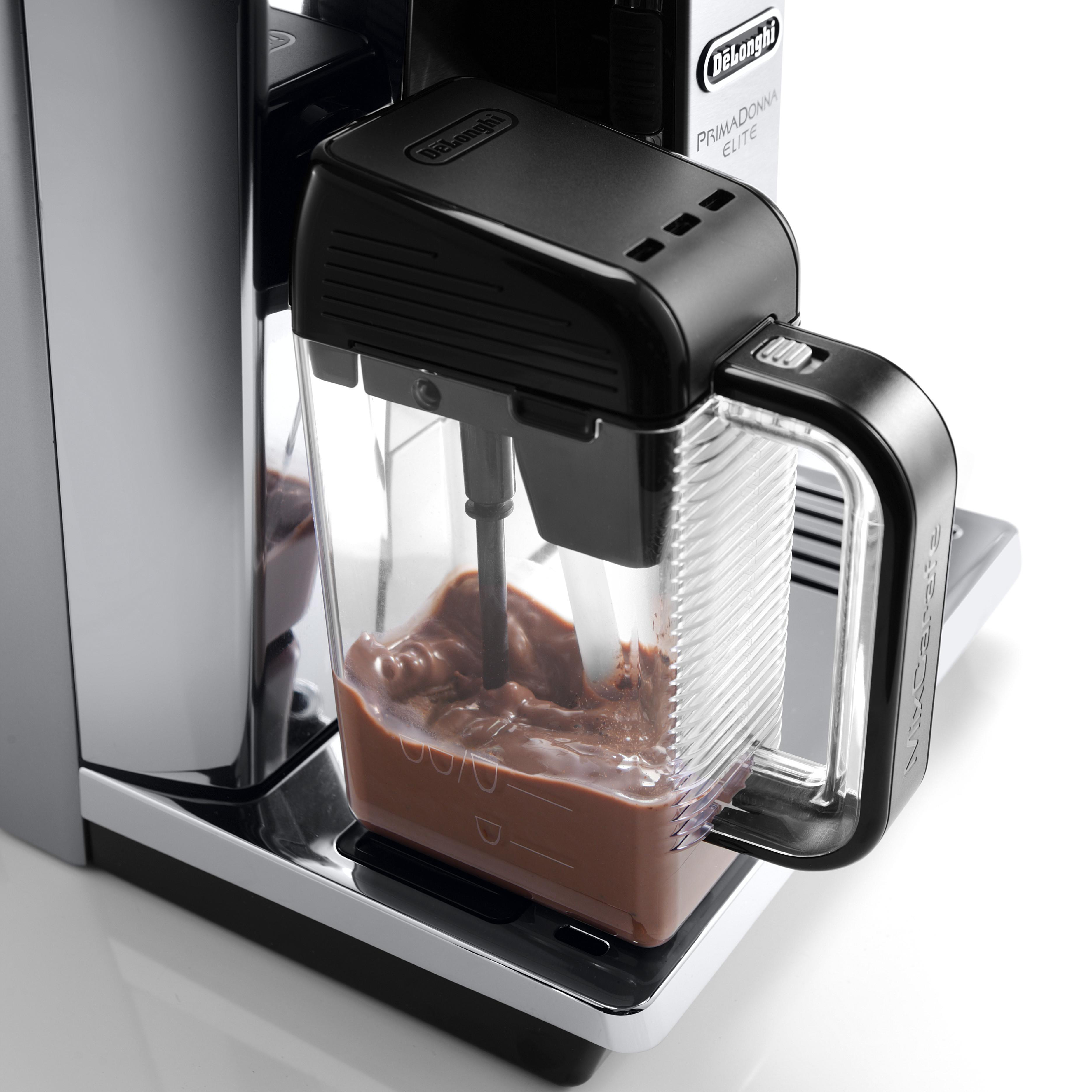 DELONGHI PrimaDonna Elite Experience ECAM656.85.MS - 13 Kaffeespezialitäten Kaffeevollautomat Silber/Schwarz