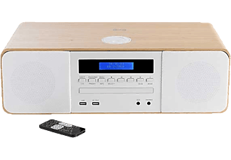THOMSON MIC201IDABBT - Micro-chaîne hi-fi (Blanc/bois)