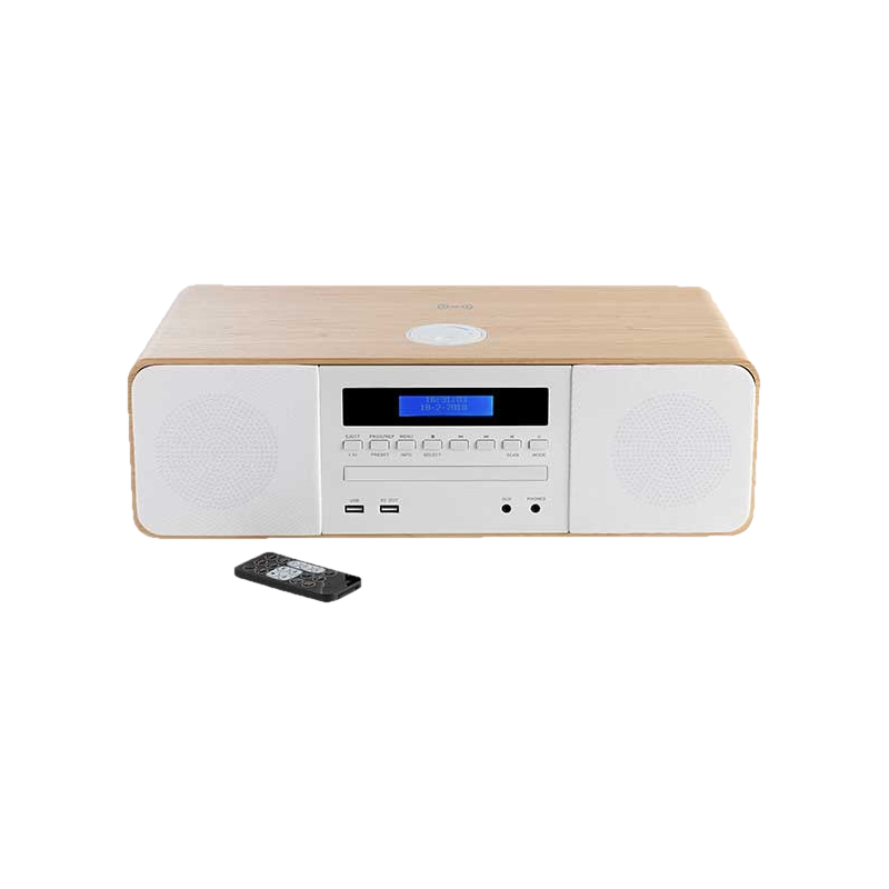 THOMSON MIC201IDABBT  - Sistema micro hi-fi (Bianco/legno)
