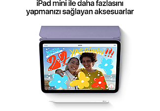 APPLE 6.Nesil iPad Mini Wi-Fi 256GB Tablet Uzay Grisi MK7T3TU/A_5