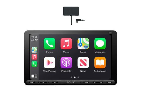 zak Gelach Aap SONY XAV-AX8150 DAB+ Media Receiver 9" Display CarPlay/Android Auto inkl.  DAB+ Antenne und HDMI Eingang Autoradio 1 DIN, 55 Watt Autoradios &  Moniceiver | MediaMarkt