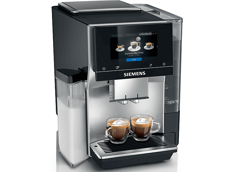 SIEMENS TQ703D07 EQ.700 Kaffeevollautomat (Inox silver metallic,  Scheibenmahlwerk, 19 bar) online kaufen | MediaMarkt | Kaffeevollautomaten